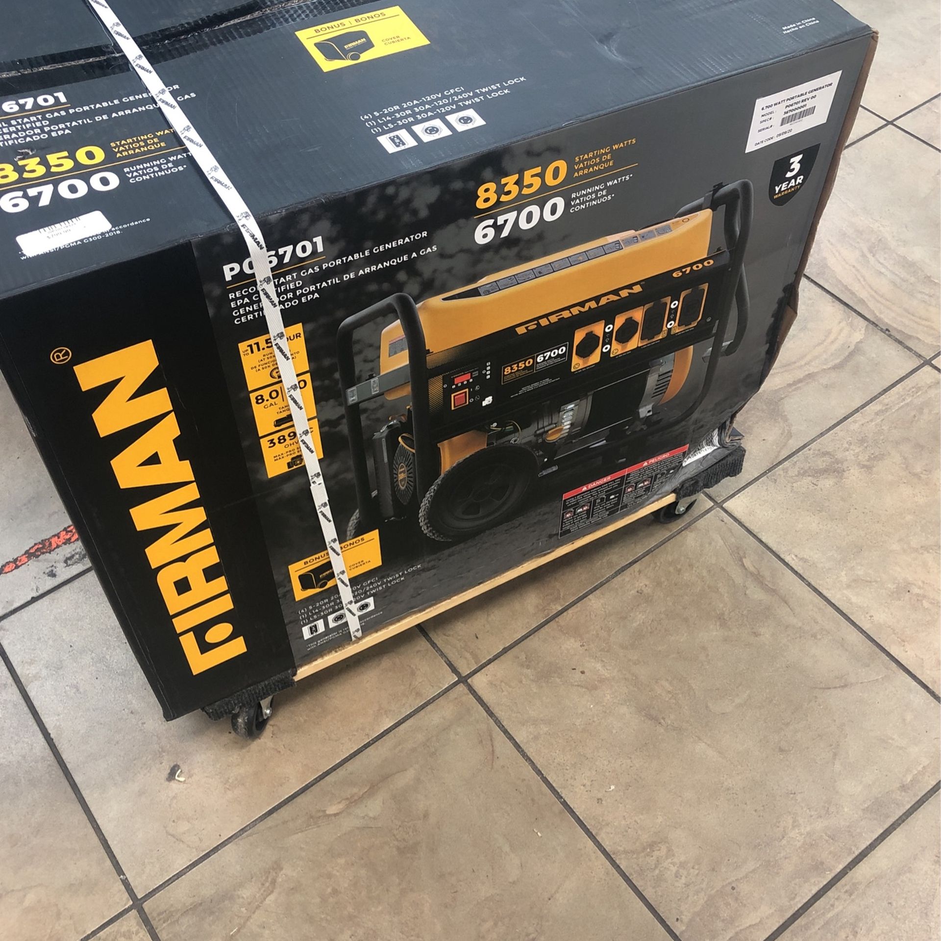 Firman P0671 Generator