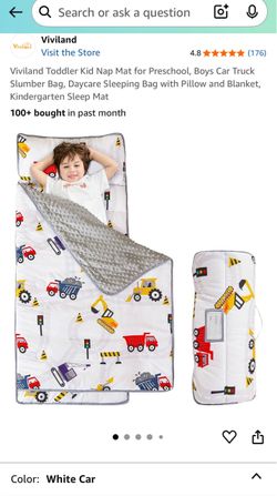 Viviland Toddler Nap Mat  and Blanket
