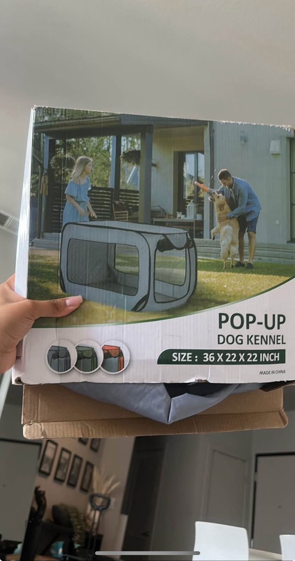 Pop Up Dog Kennel