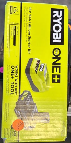 RYOBI 18V 2AH LITHIUM STARTER KIT BRAND NEW IN THE BOX