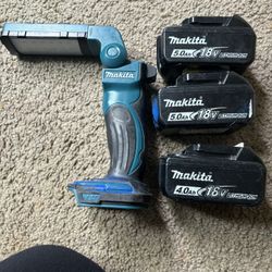 Makita Battery And Makita Flashlight 