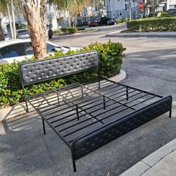 Metal King Bed Frame (like new)