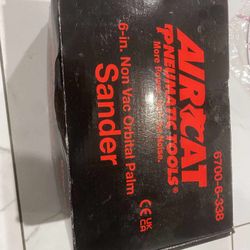 Aircat Pneumatic Tools 6" Palm Grip Orbital Sander 6300