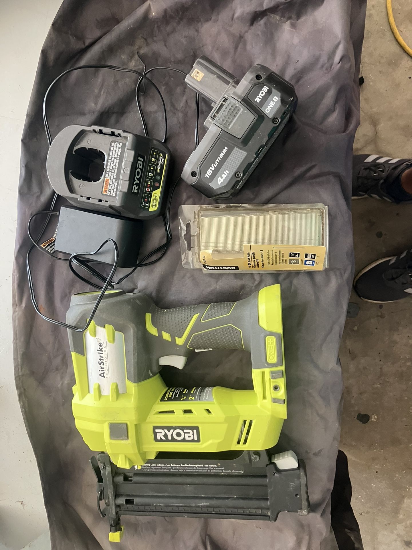 Ryobi battery powered T nailer