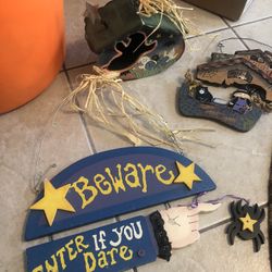 Halloween 🎃 Ceramics Or Wooden Cottage N More