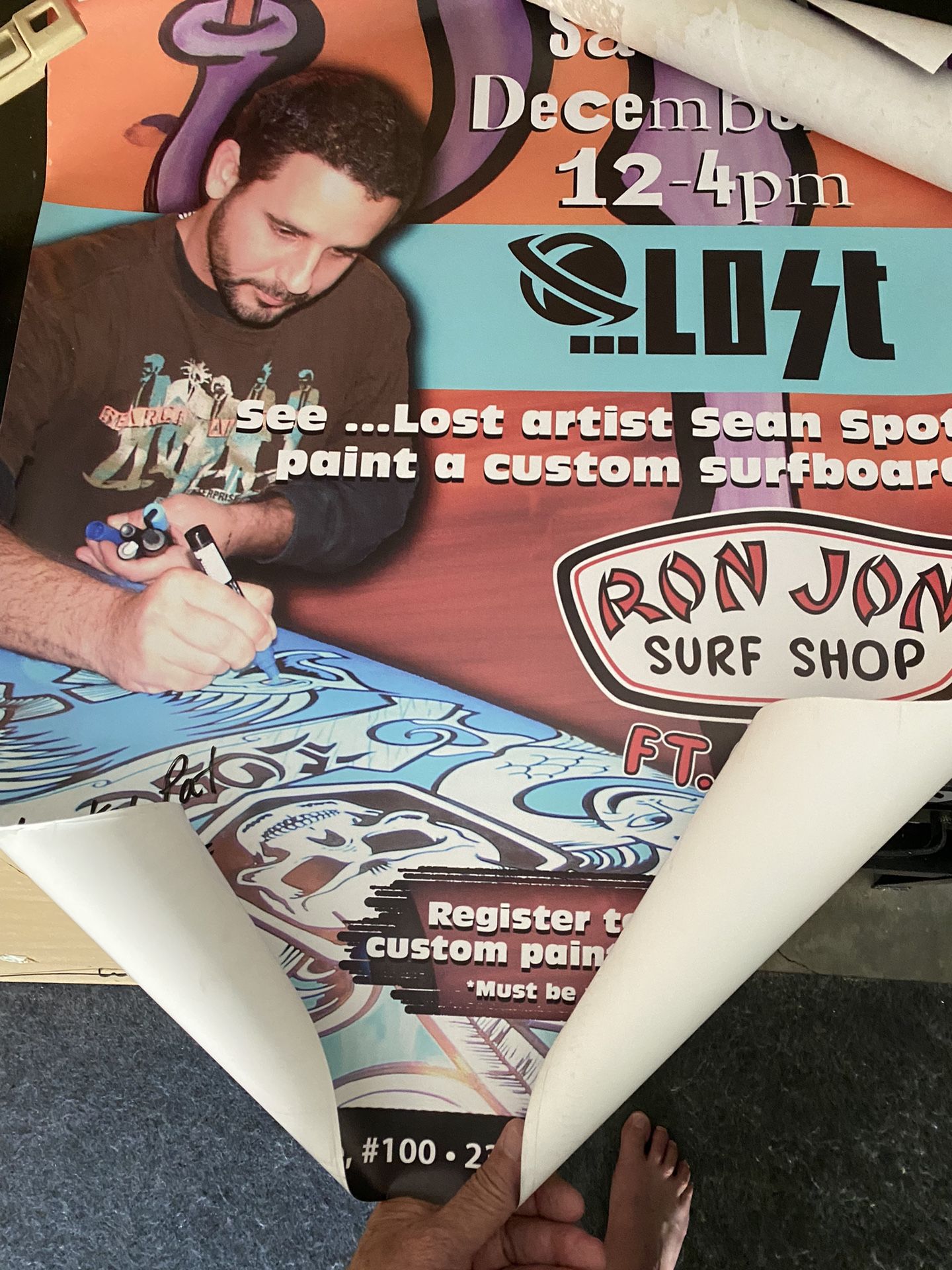New LOST surfboard, Custom Grafics, 6.00 Ft