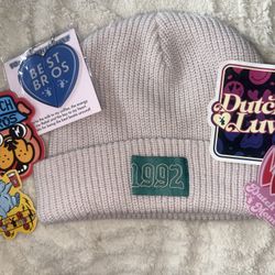 Dutch Bros 1992 beanie in light pink