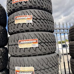 33x12.50r20 Arroyo Tires Nuevas Con 50,000 Millas De Garantía Las 4