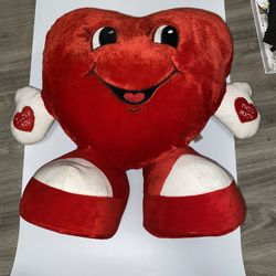 Dandee Collectors Plush Red Heart I Love You This Much Open Hands Valentine