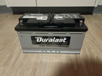 Like-New Duralast Platinum AGM Battery, Group 49 / H8, Barely Used