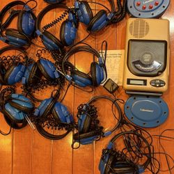 LAKESHORE Learning Classroom Listening Center 11 Headphones Cd player NO BOOKS, NO CD