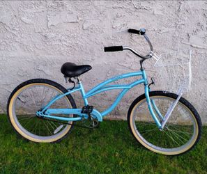 Women's Firmstrong 24" Beach Cruiser bike bicicleta basket