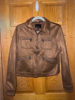 Women’s Banana Republic Brown Faux Suede Jacket - Size M