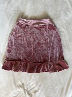 Pink Velvet Skirt