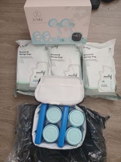 Zomee ZZ2B breast pump set & breastmilk storage bags