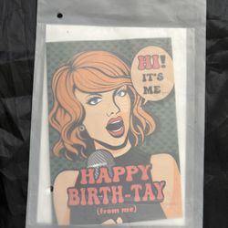 Taylor Swift Birthday Card Blank