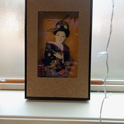 3D Geisha Japanese Framed Art