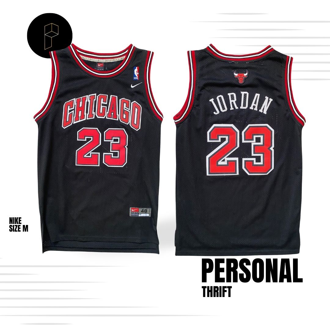 Nike Michael Jordan Men’s Jersey Size Medium 48 Chicago Bulls Black
