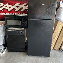 Kitchen Set Stove Microwave Dishwasher Fridge