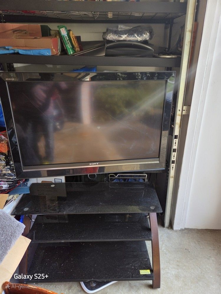 TV Stand With Sony TV