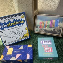 Games/Puzzle: Telestrations, Where Should We Begin, You Laugh You’re Out