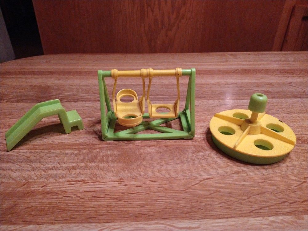 Vintage Fisher Price Little People Playground Set