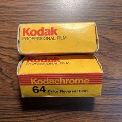  2 Unused In Box Rolls- PKR 120  64 Film Daylight Kodachrome Kodak Film EXP 1988