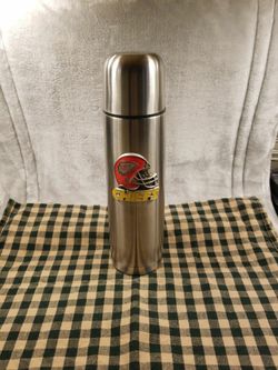 RARE Official Kansas City Cheifs Stainless Steel Thermos 