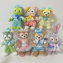New Disney Tokyo Japan Plush Disney Sea 20th Duffy & Friends Stuffed Toy Set