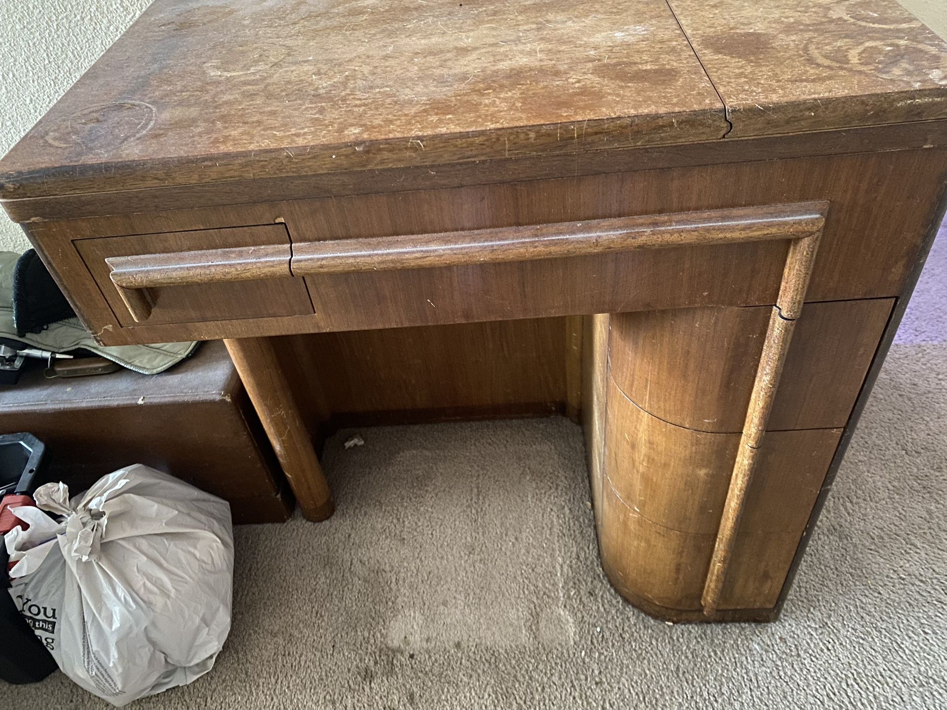 Antique Singer, Sewing Machine Desk