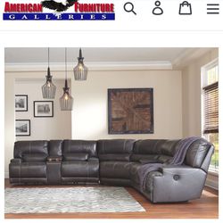 Theater Room Recliner And Cuddler Sofa Set 