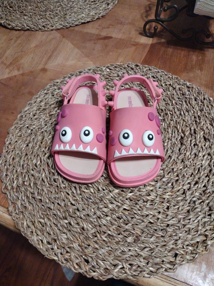 Mini Melissa Toddler Girl Pink Sandals Size 10