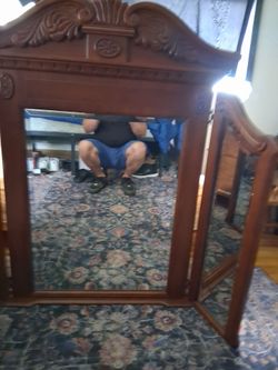 Tri-view mirror 52" tall
