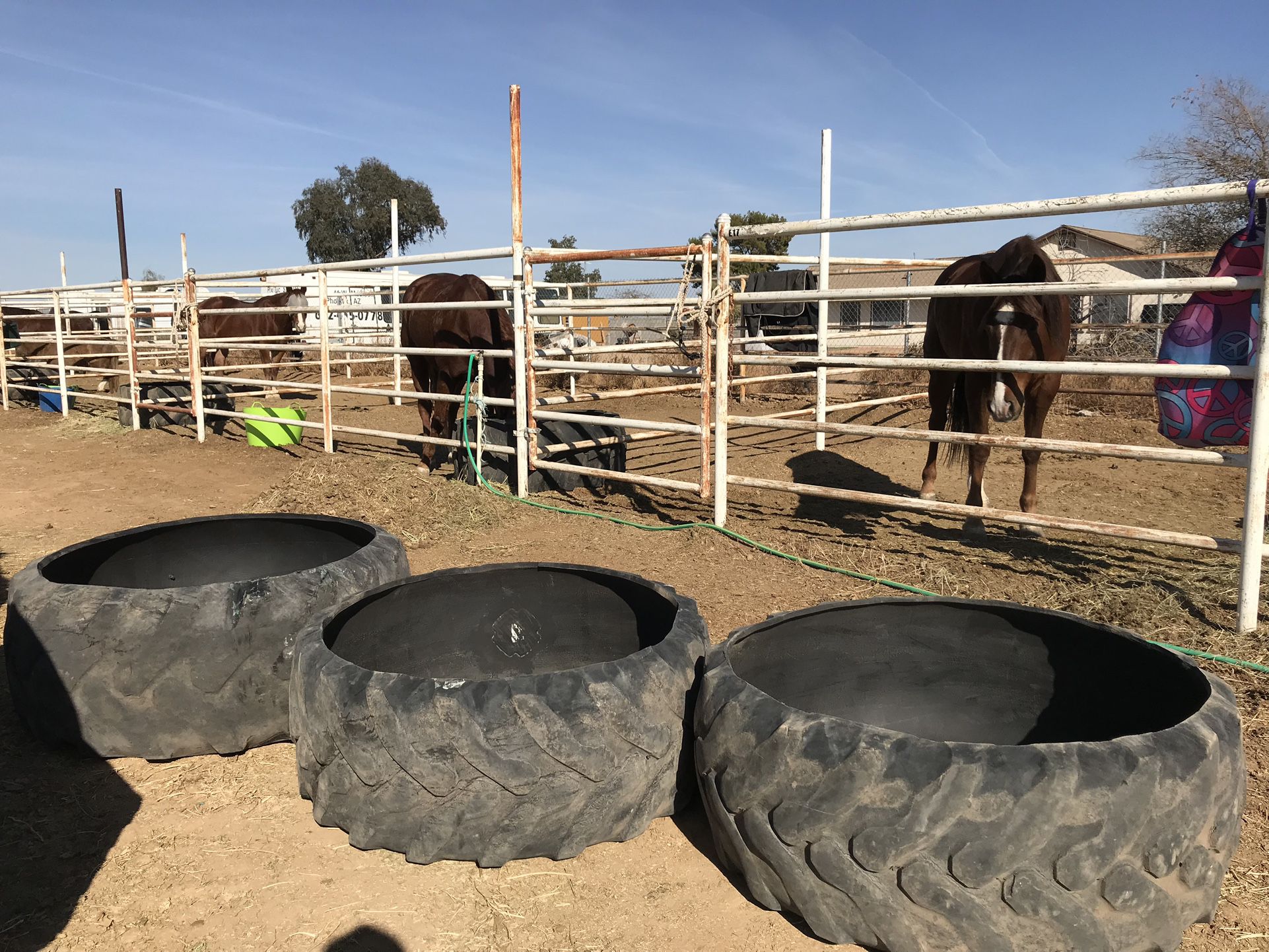 🐎 Horse & Cattle Feeders Planters Pond Large Tractor Tires 🐴 Read for full pricing