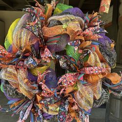 Hand Made Day Of Dead Wreath 