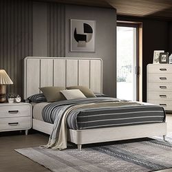 New In Box King Bed Frame With New Mattress (Read Description Below)