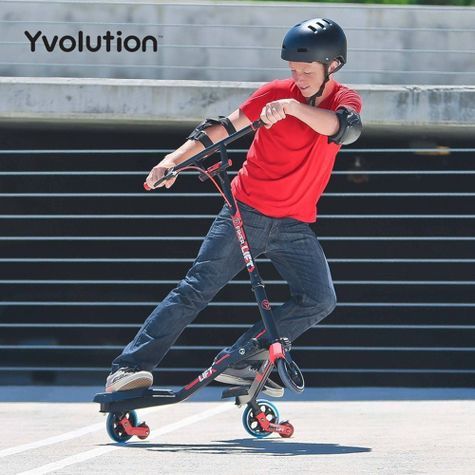 $149 Retail Price Y-Volution Y Fliker Lift Kids' Scooter - Red Great pre-owned condition. See a video of the scooter in action at the link below. Pr