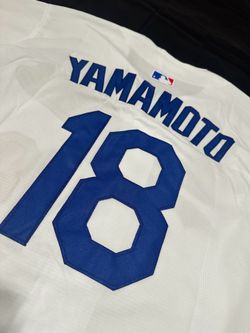 Dodgers Jersey- #18 Yamamoto - Home White - Multiple Sizes