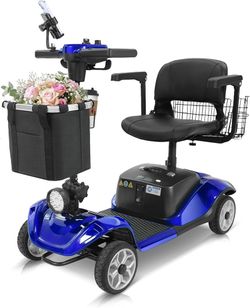 M1  Mobility Scooter  Phone Holder,Mobility Scooters for Seniors/Adults with Detachable Lithium Battery,330LBS Capacity 18Miles Electric Wheelchair,Fr