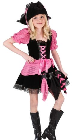 Like New Pink Pirate Costume Small 4-6
