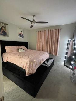 ❤️ KING SIZE VELVET BEDFRAME WITH STORAGE ALL AROUND❤️