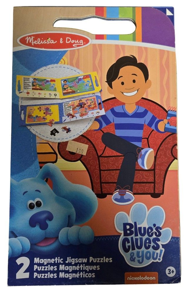 magnetic jigsaw portable children's puzzle Blues Clues Melissa & Doug unused