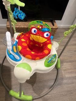 LIKE NEW !! Fisher-Price Rainforest Jumperoo Baby Jumper Gender Neutral