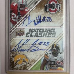 Chris Wells Shonn Greene Upper Deck Conference Clashes Football Card nfl draft 2009 