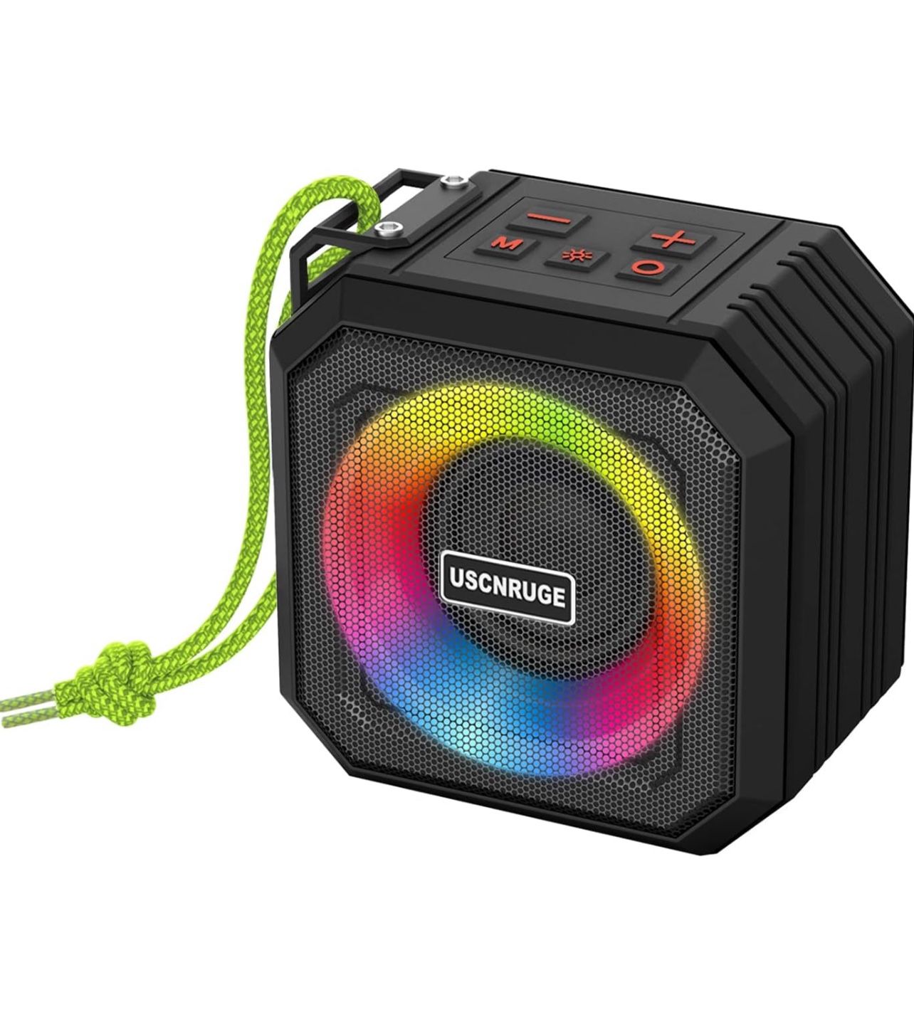 Brandnew Portable Bluetooth Speaker IP65 Waterproof Shower TWS Wireless 360° Stereo Subwoofer with RGB Multipul Colors Rhythm Lights for Beach Pool Ca