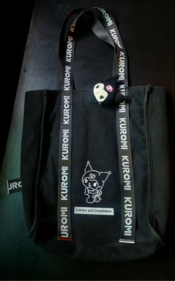 Kuromi Tote Bag With Kuromi Charm