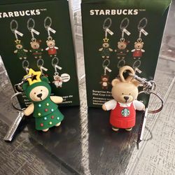 Starbucks Christmas Bear keychains