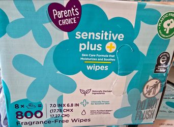Parent's Choice Sensitive Plus Baby Wipes, 800 Count
