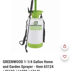 NEW Greenwood Home & Garden Sprayer
