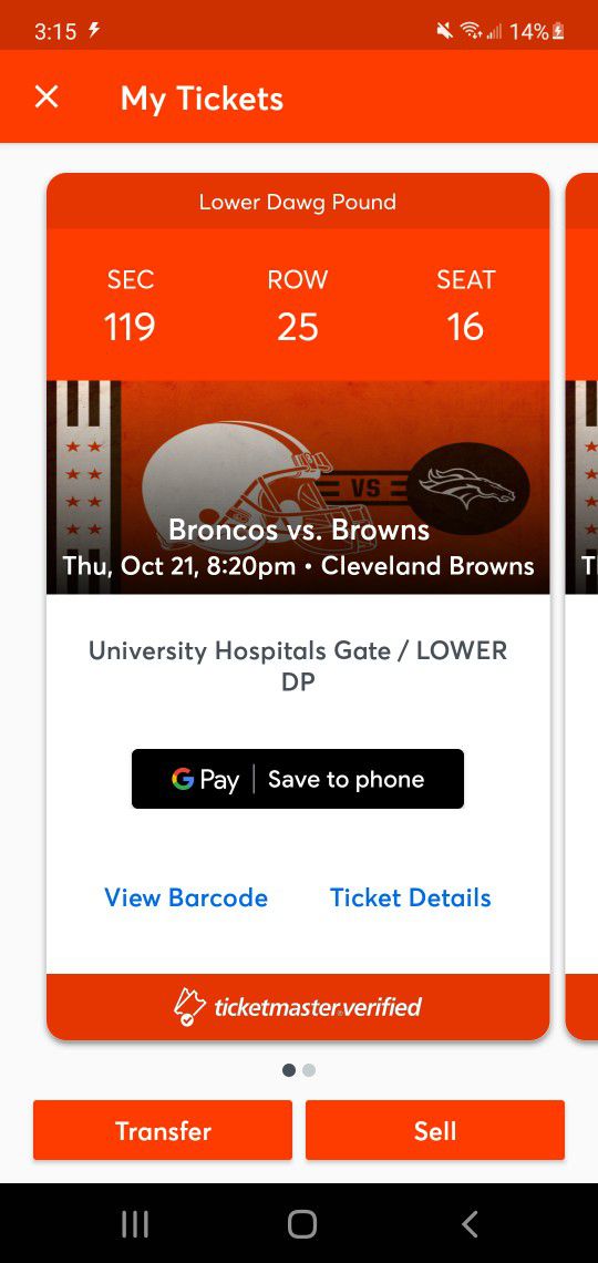 Browns vs Lions Dawg Pound